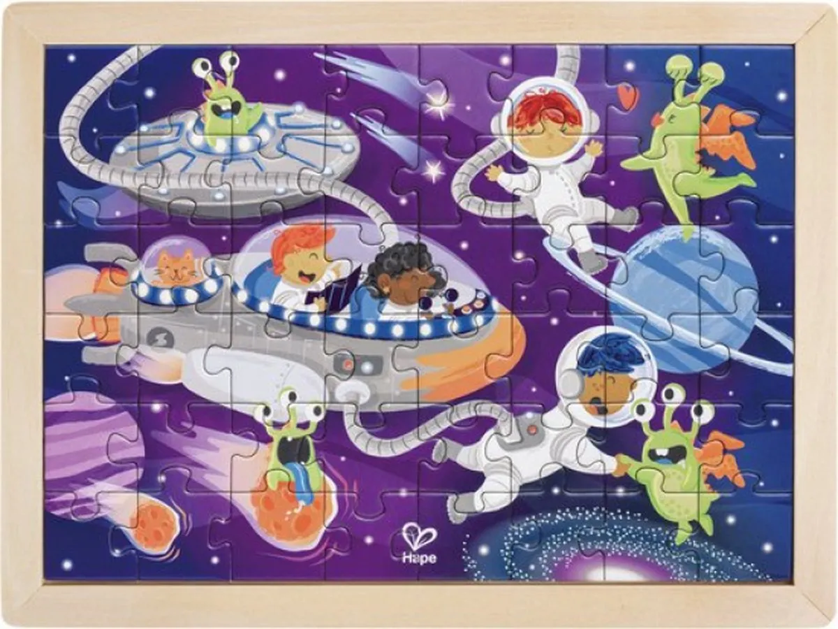 Hape Ruimtevrienden Puzzel 1000 Stuks - Multicolor - afbeelding 6 van 6