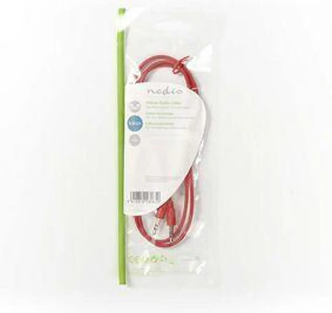 Nedis Stereo-Audiokabel 3,5mm M-M 1m - Rood