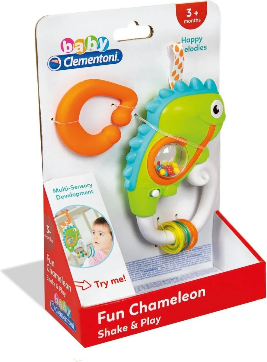Clementoni Kameleon Rammelaar 22cm - Groen