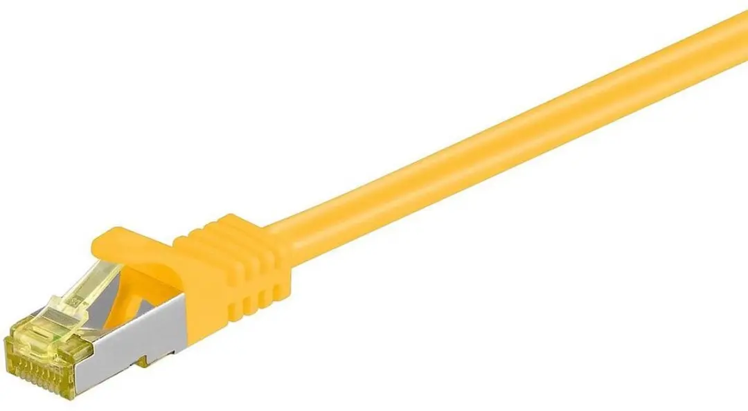 Wentronic Cat 6 STP-kabel SFTP-C7-Y0.25 - 0.25m - Geel