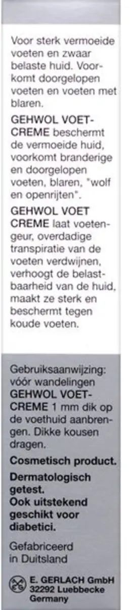 Gehwol Voetcrème - 2x75ml