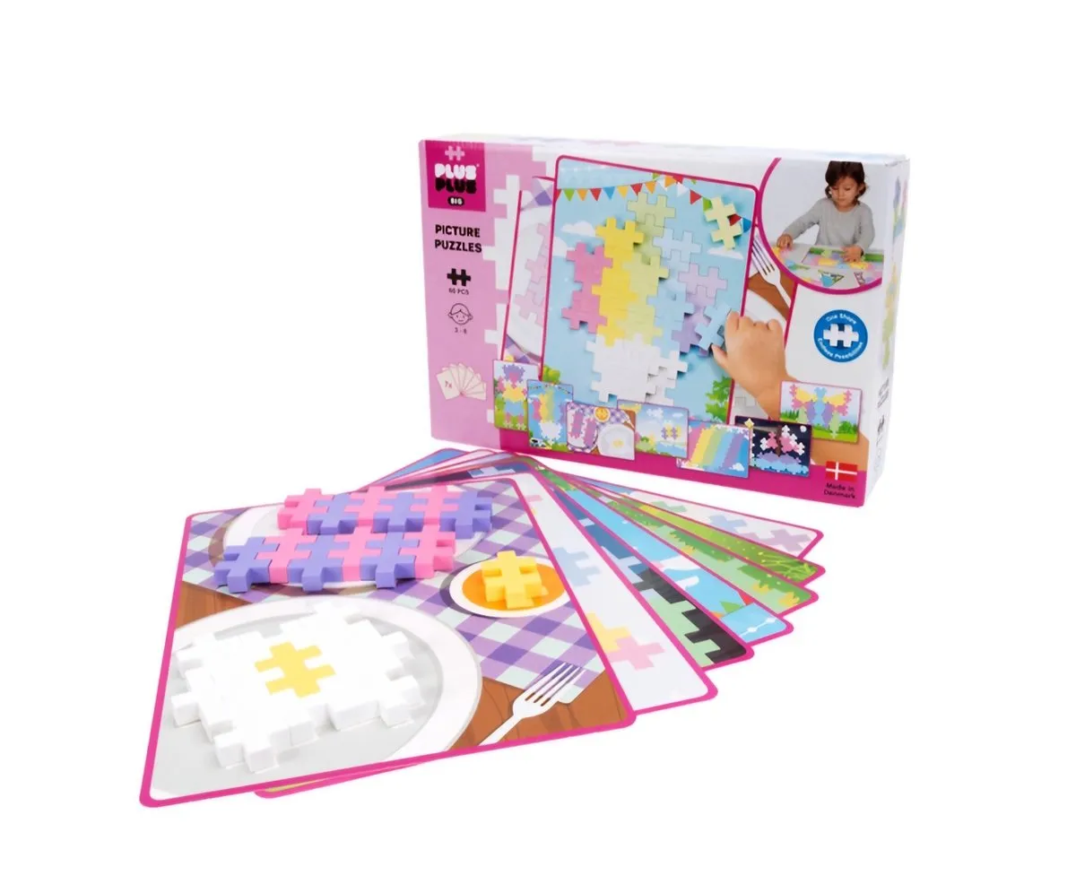 Plus-Plus BIG 3281 Constructiespeelgoed - 60 Stuks - Roze