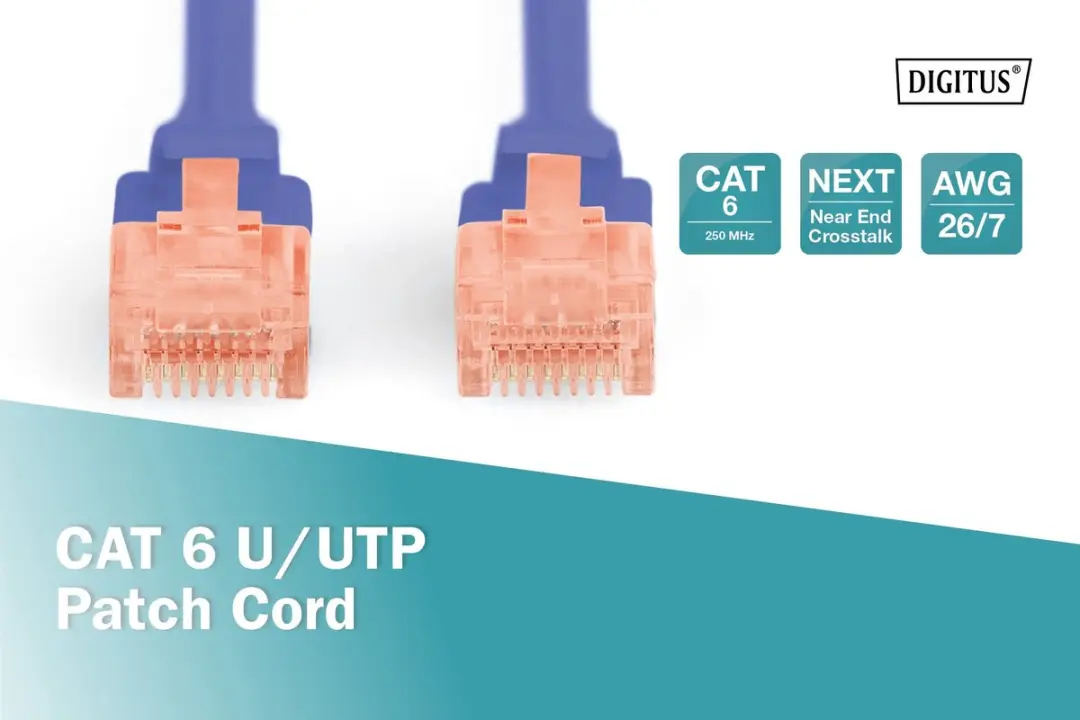 Digitus Patchcord UTP Cat 6 - 3m Transparent