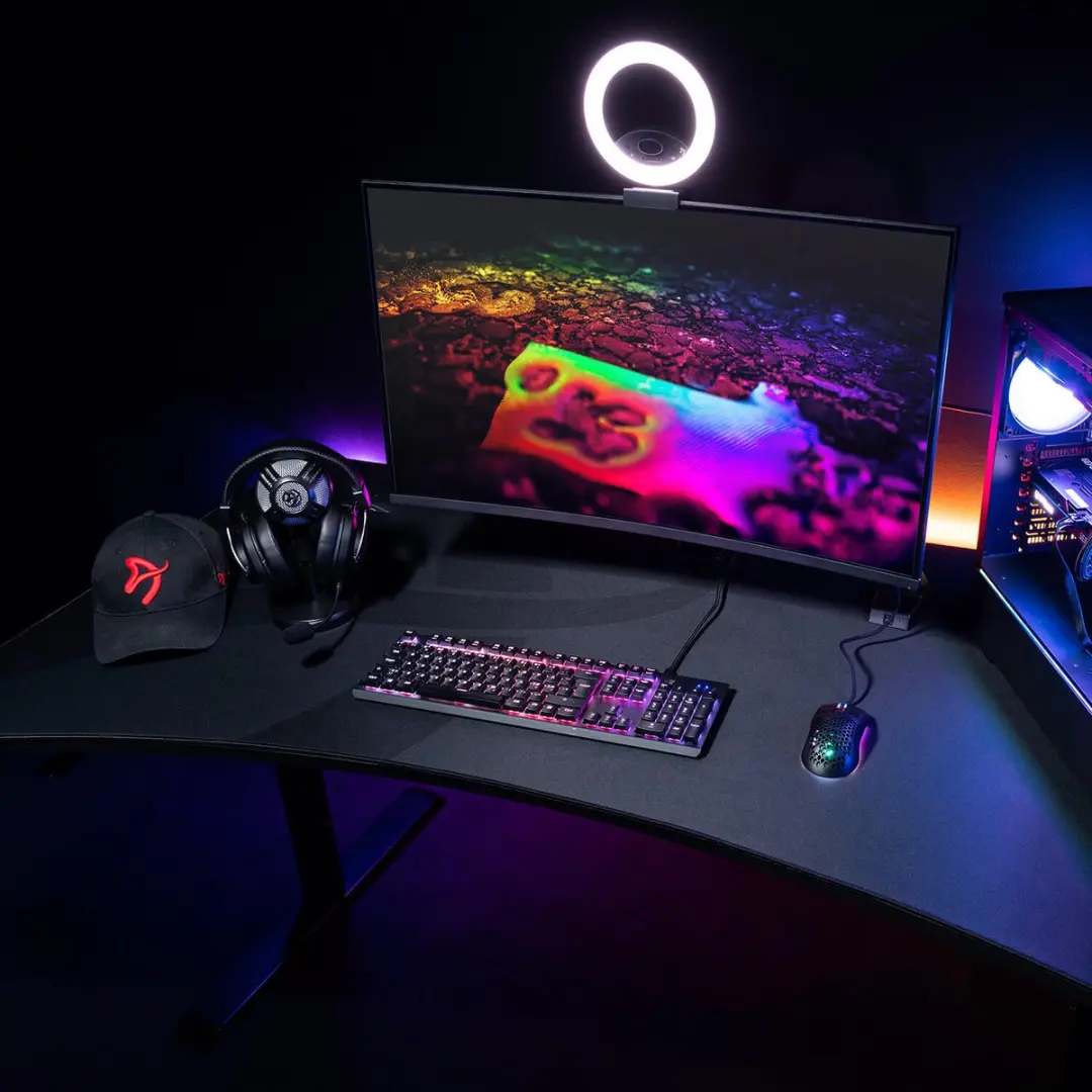 Arozzi Arena Gaming Muismat 160cm - Donkergrijs/Zwart