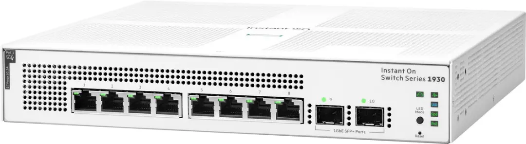 HPE Aruba JL681A Netwerkswitch - 10 PoE-poorten Wit