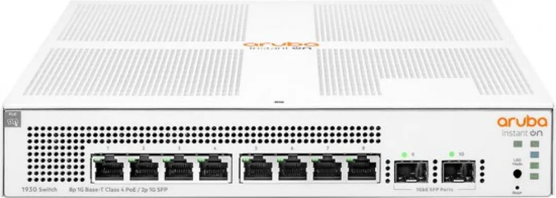 HPE Aruba JL681A Netwerkswitch - 10 PoE-poorten Wit