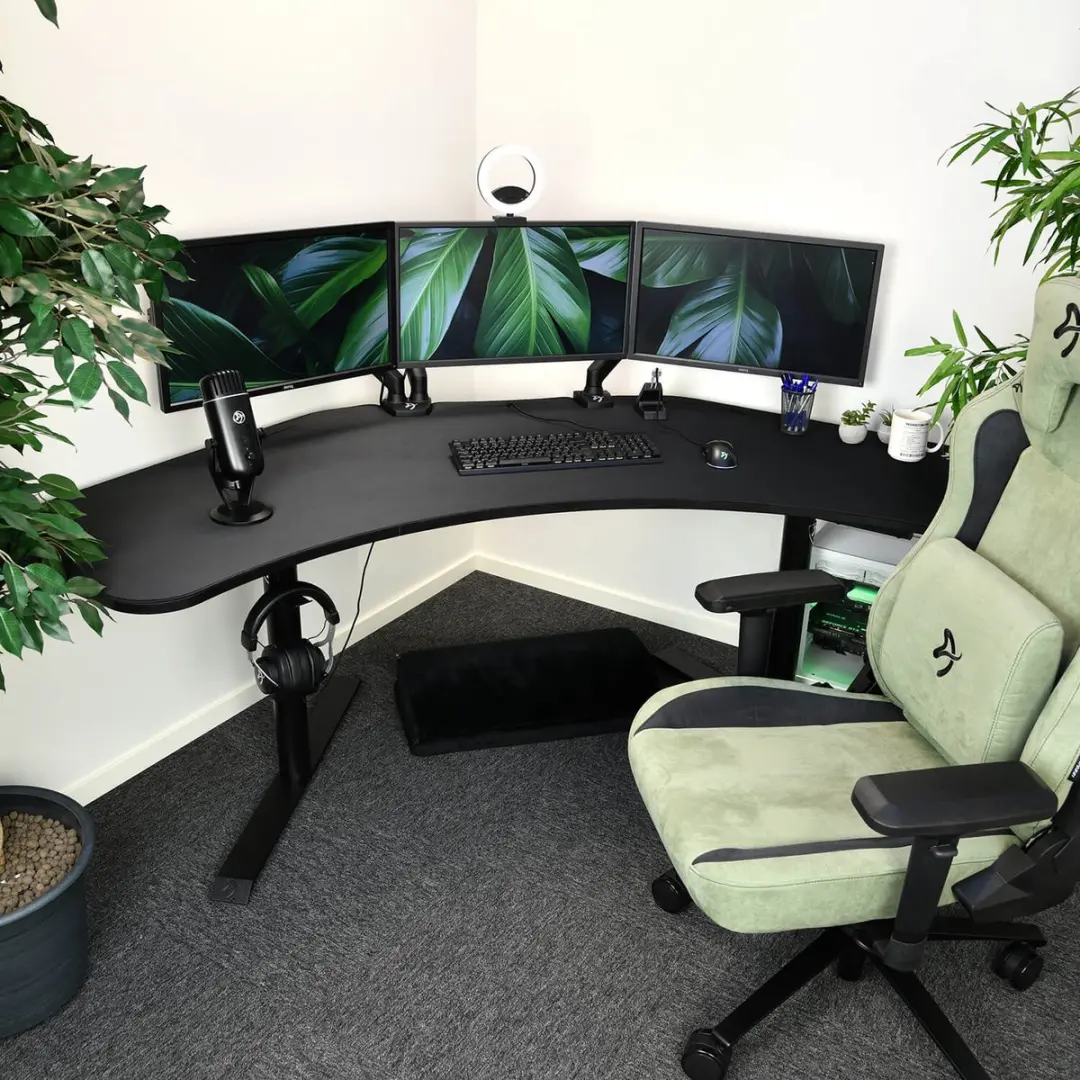 Arozzi Arena Angelo Gaming Hoekbureau Vervangende Muismat 225cm - Diepzwart