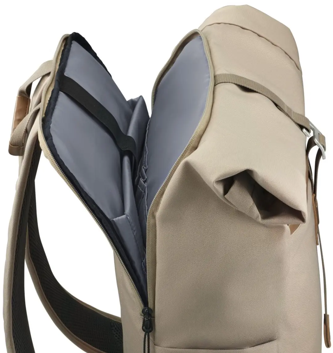 Hama Silvan Rugzak 16,2" - Beige Groen