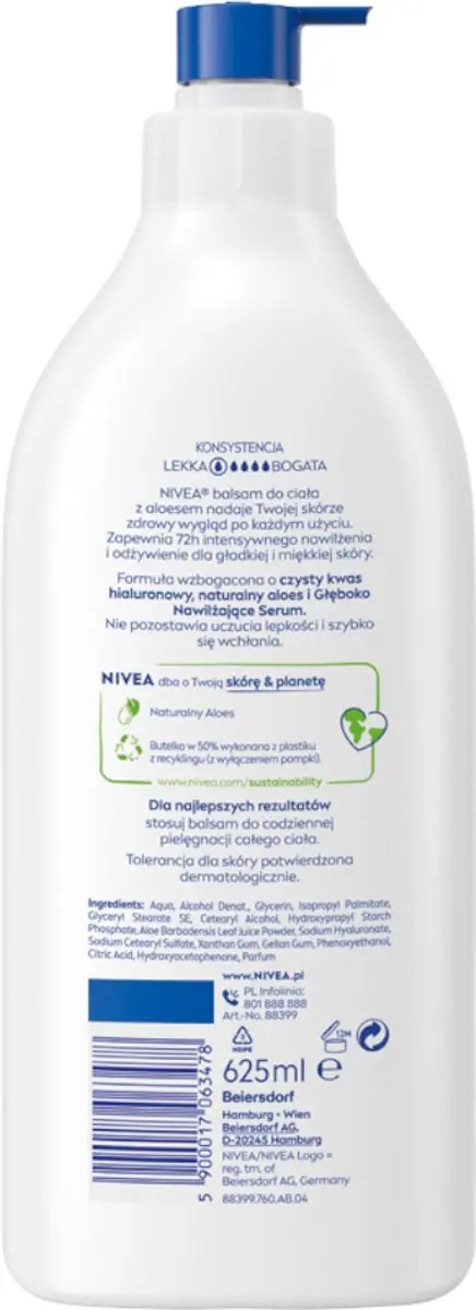 NIVEA Body Lotion Aloë Vera 625ml
