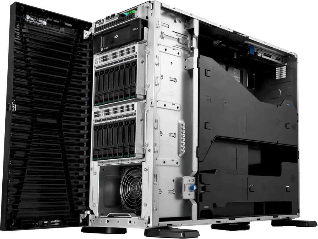 HPE ProLiant ML110 Gen11 P70278-421 Server - Xeon Silver 4510 2,4GHz 32GB 1000W - Zwart