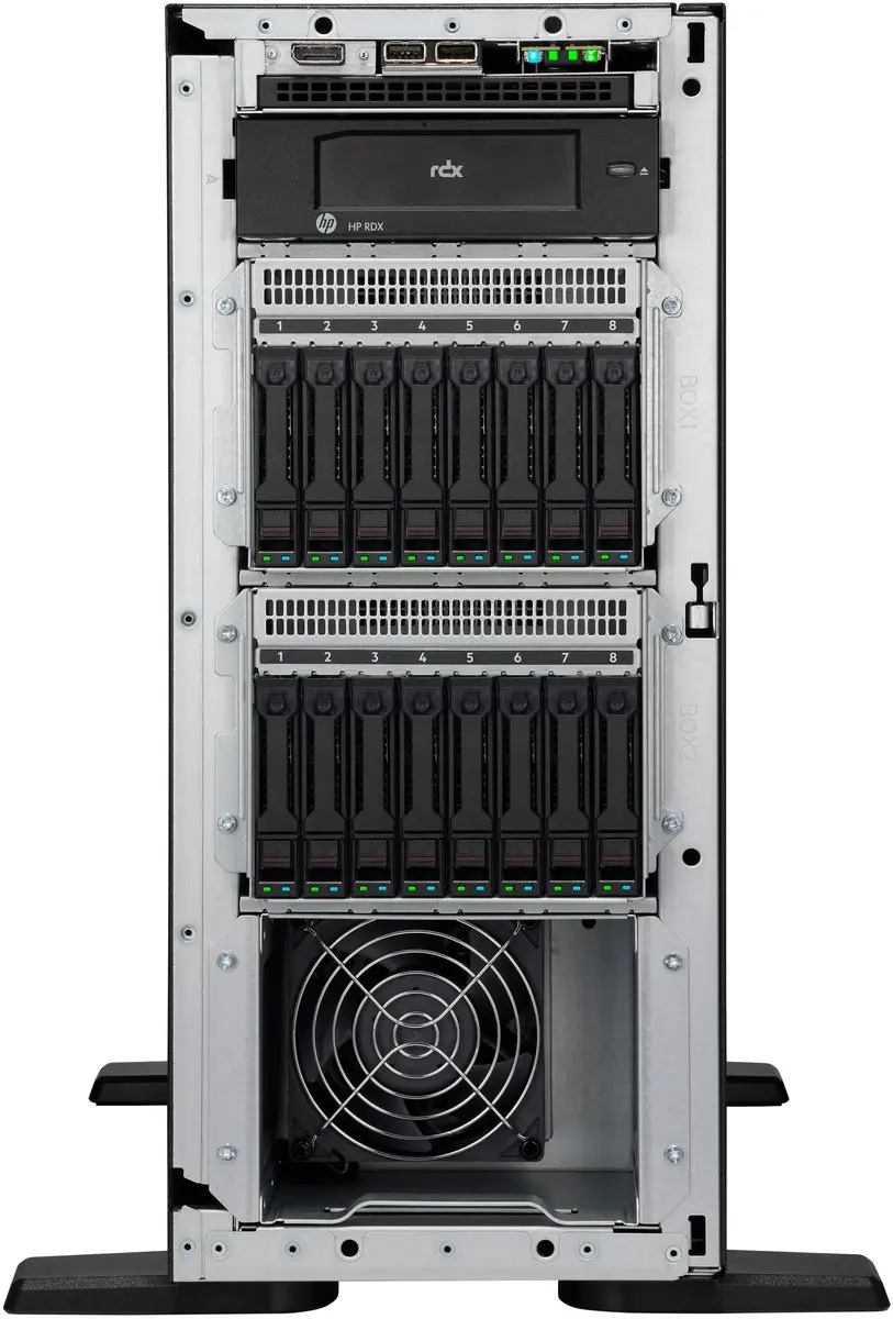 HPE ProLiant ML110 Gen11 P70278-421 Server - Xeon Silver 4510 2,4GHz 32GB 1000W - Zwart