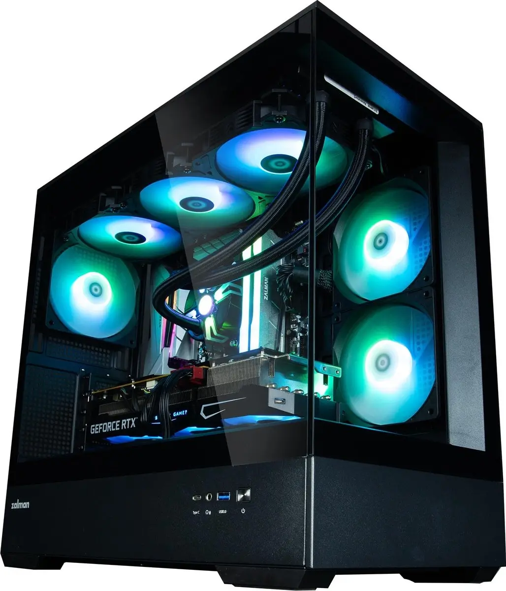 Zalman P30 BLACK Midi Tower - Zwart
