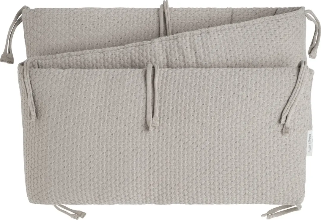 Baby's Only Gebreide Bedbumper Urban Taupe 180x30cm