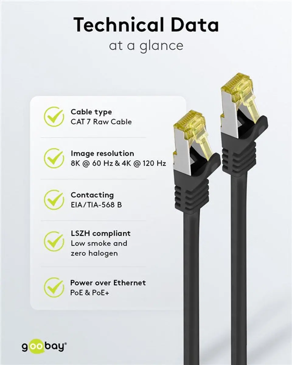Wentronic Cat 7 STP-kabel SFTP-C7-G0.50 - 0,5m - Groen