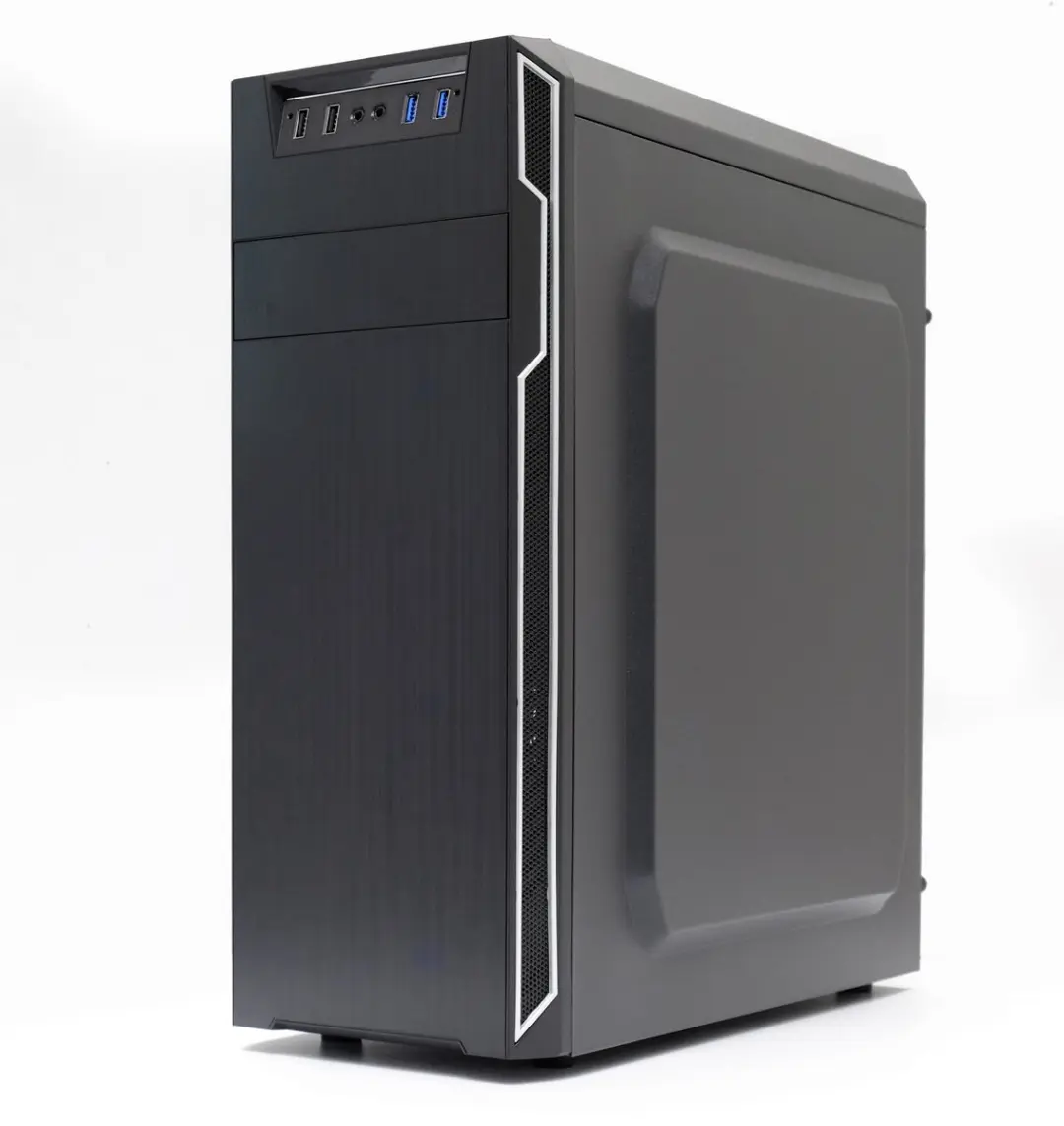 LC Power ATX Midi-Tower Behuizing - Zwart