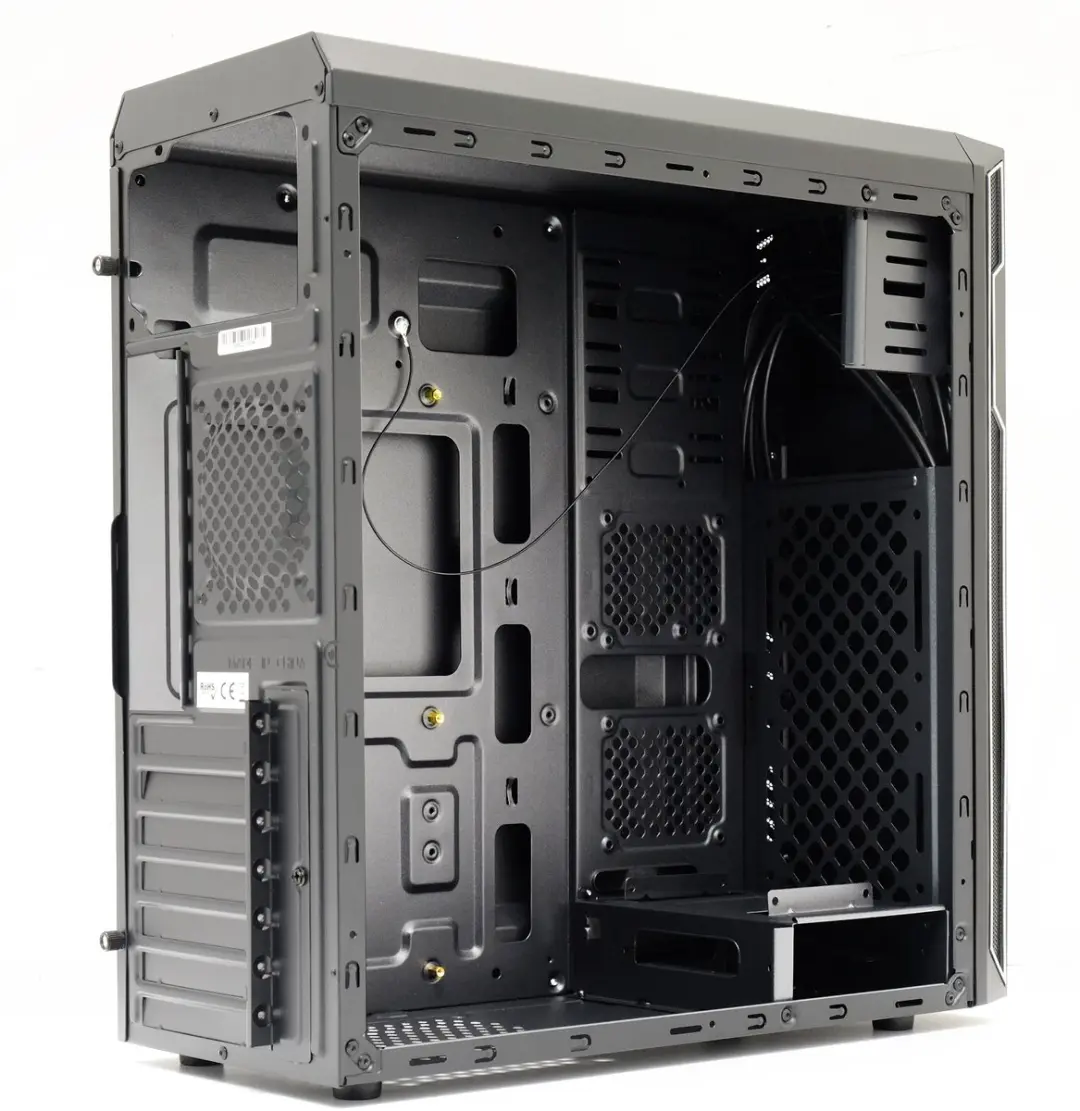 LC Power ATX Midi-Tower Behuizing - Zwart
