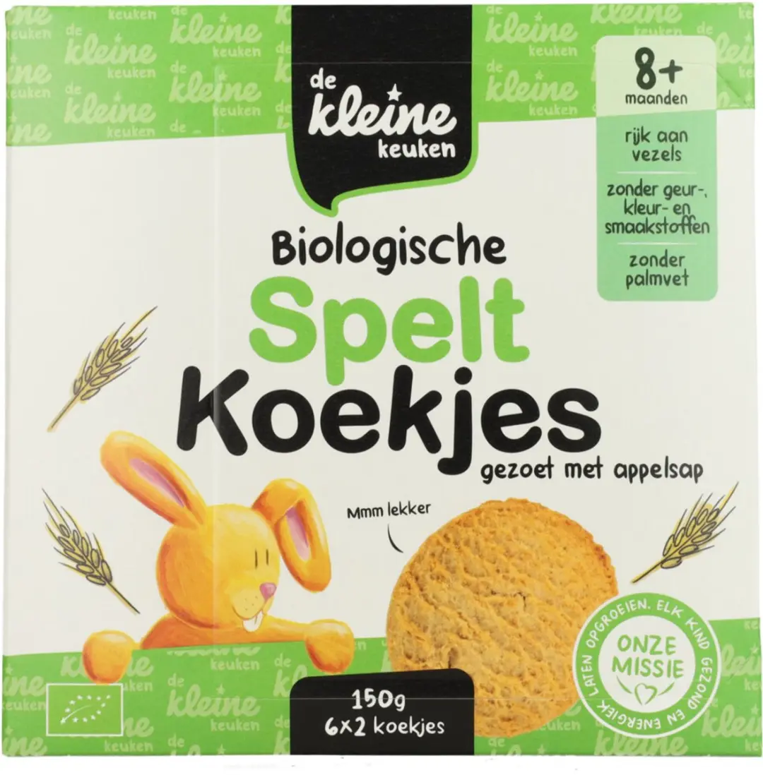 De Kleine Keuken Bio Speltkoekjes 150g