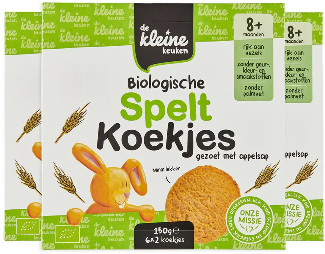 De Kleine Keuken Bio Speltkoekjes 150g