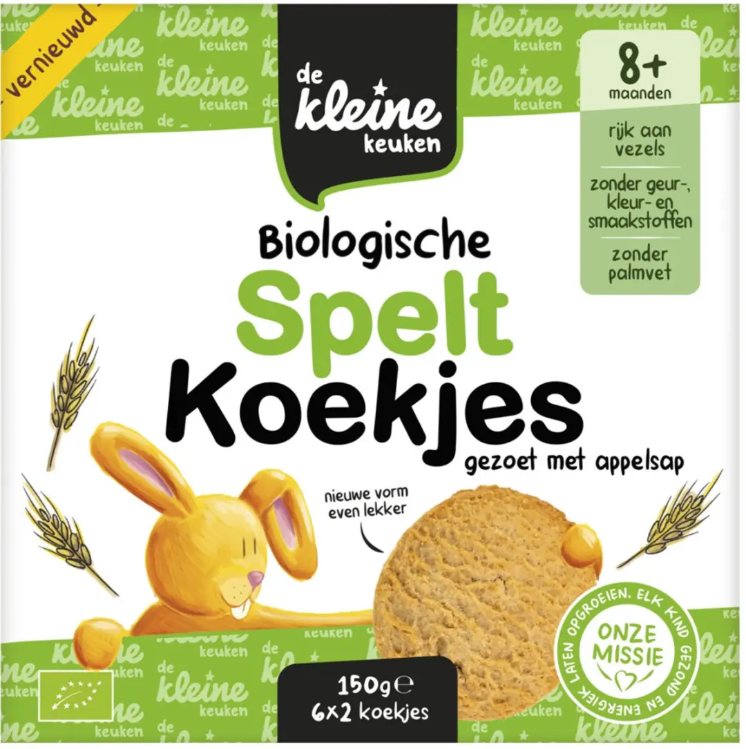 De Kleine Keuken Bio Speltkoekjes 150g