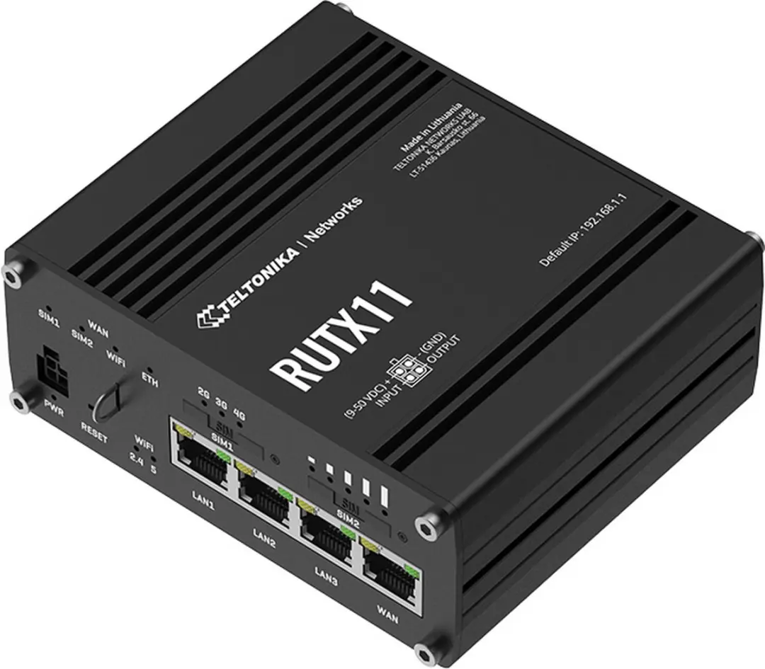 Teltonika RUTX11 Router - 300 Mbps - 4x LAN 1x WAN