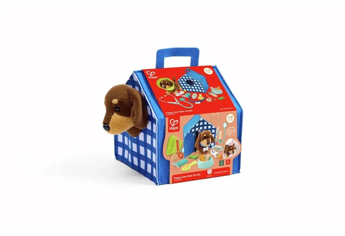 Hape Puppy Zorgkliniek Dierenartsenset - Multicolor