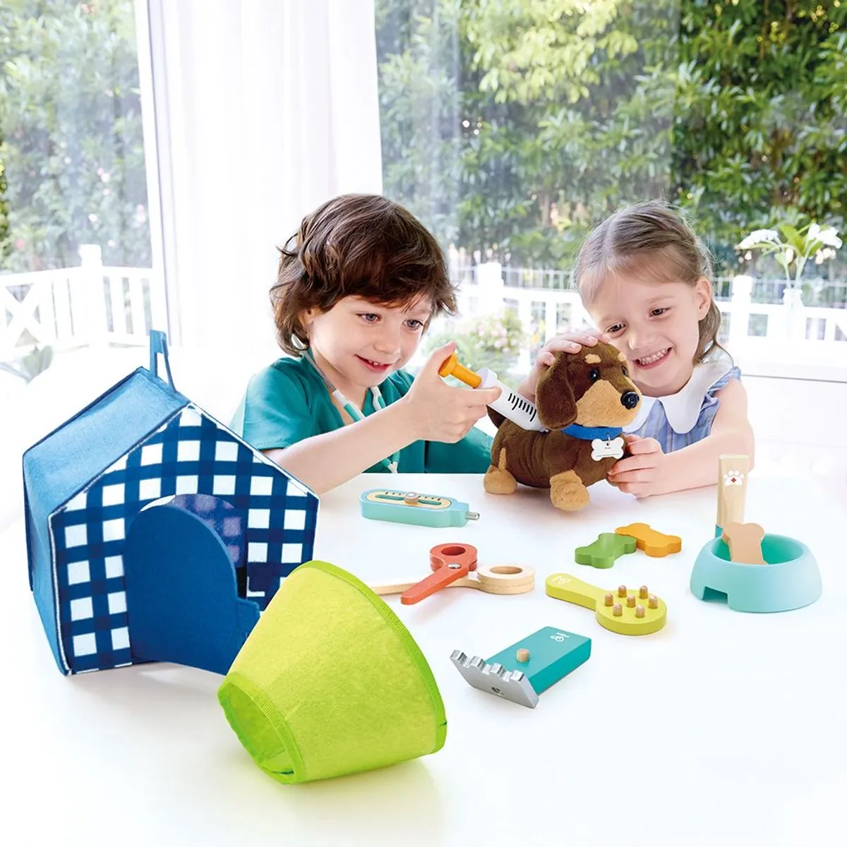 Hape Puppy Zorgkliniek Dierenartsenset - Multicolor