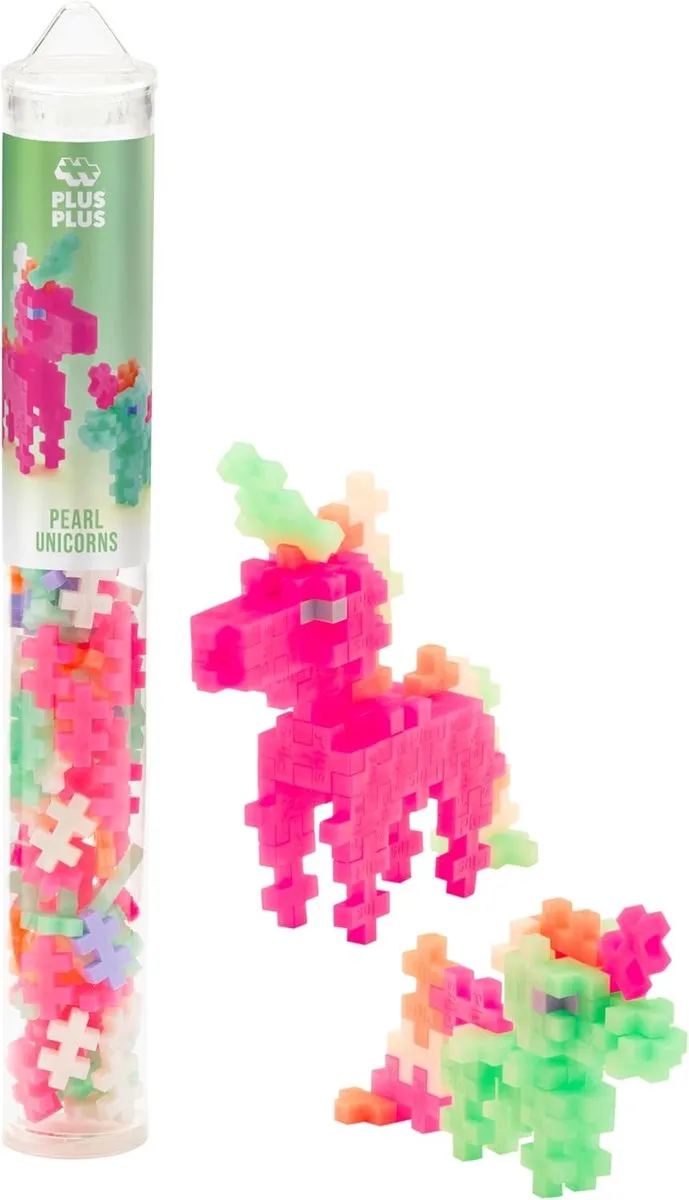 Plus-Plus Pearl Unicorns Bouwset 100-delig