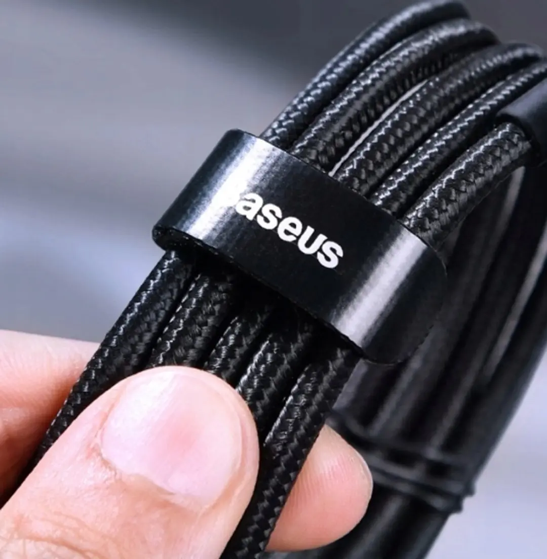 Baseus USB-C Kabel 100W PD QC3.0 - 2m - Zwart