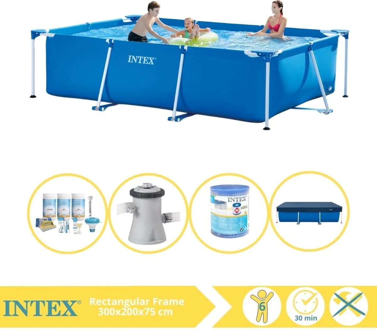 Intex 28272NP Opzetzwembad 300x200x75cm
