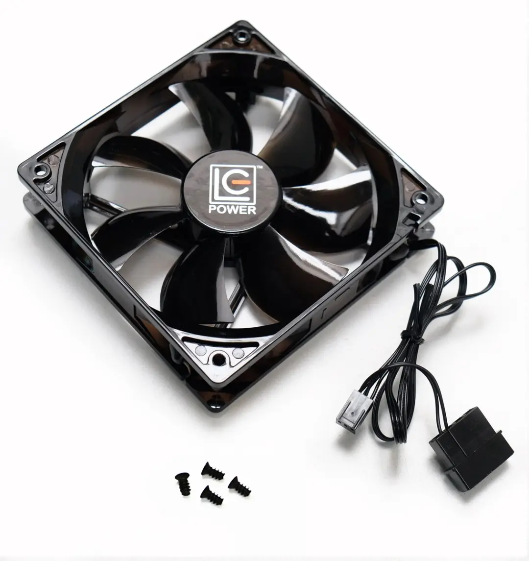 LC Power Ventilator 120mm Zwart