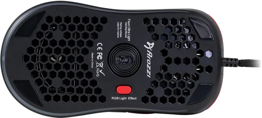 Arozzi Favo Gaming Muis - AZ-FAVO-BKRD - 74g - Rood