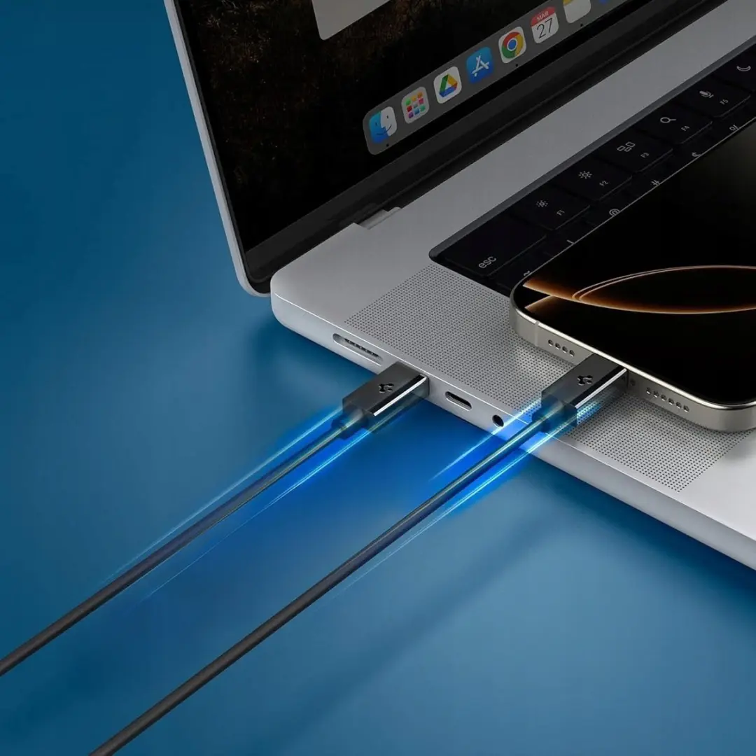 Spigen USB-C Kabel 2m 60W PD - Zwart