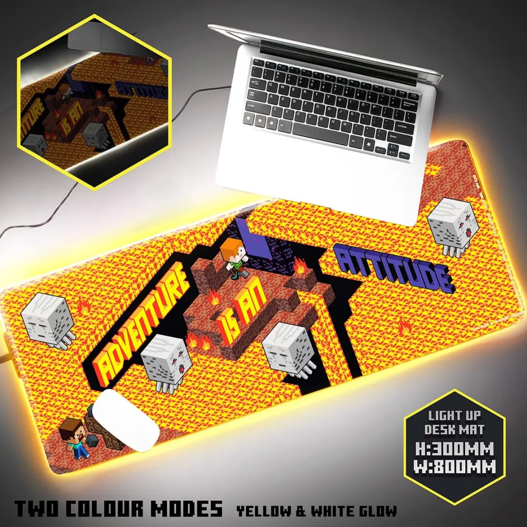 Paladone Minecraft Muismat RGB Verlichting - Veelkleurig