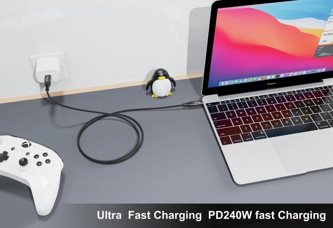 Equip 128441 USB4 Gen 4x2 USB-C Kabel 1,2m - Zwart