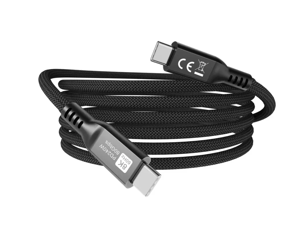 Equip 128441 USB4 Gen 4x2 USB-C Kabel 1,2m - Zwart