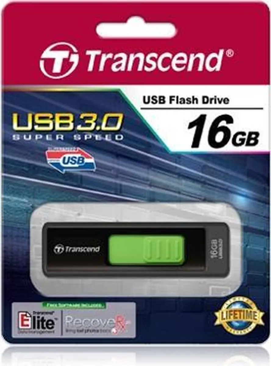 Transcend JetFlash 760 USB-stick 16GB - Zwart
