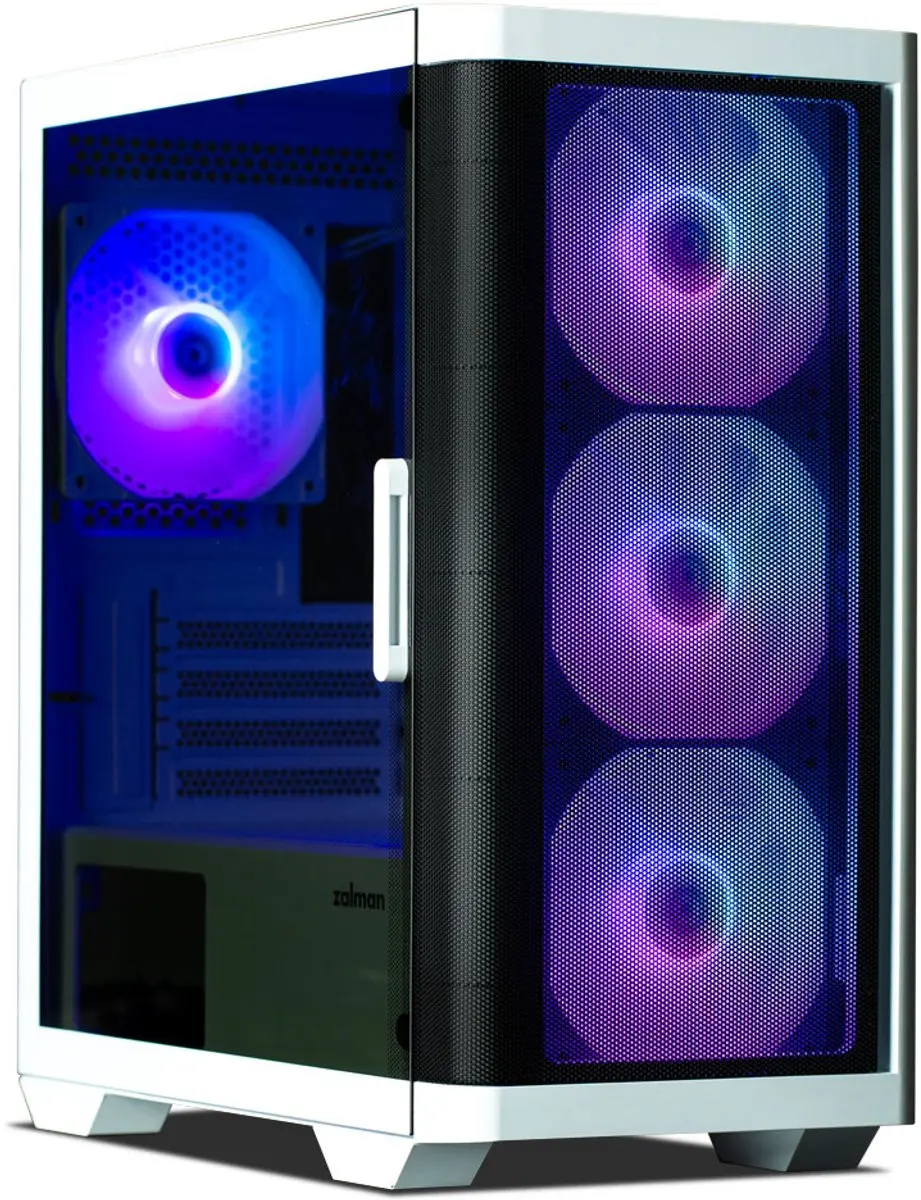 Zalman M4 Gehuize - 2x 2.5" 1x 3.5" - Wit