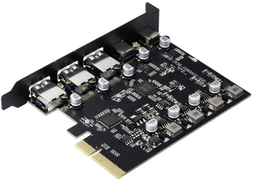 Renkforce RF-6613196 USB 3.2 Gen 2 Controllerkaart - 5 Poorten