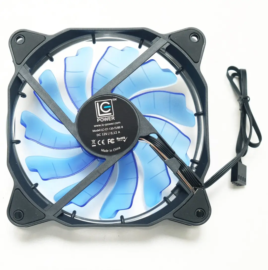 LC Power LC-CF-120-TUBE-B Ventilator 12cm - Zwart