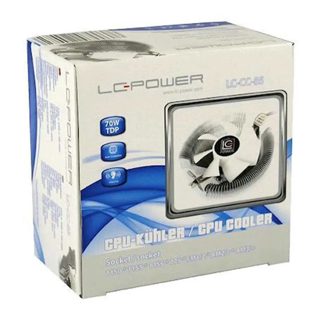 LC Power LC-CC-85 Processor Koeler - 8cm Ventilator - Zwart