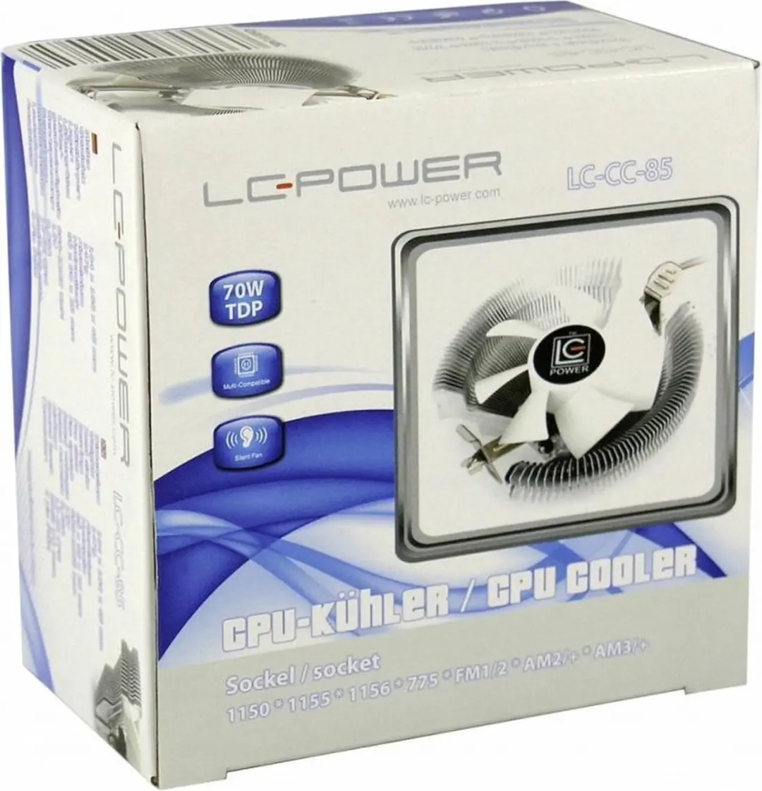 LC Power LC-CC-85 Processor Koeler - 8cm Ventilator - Zwart