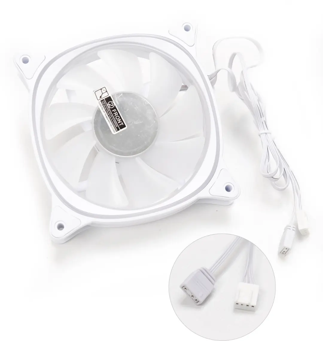 LC Power CF-120ARGB-KIT-W ARGB Ventilatoren 120mm - 3 Stuks - Wit