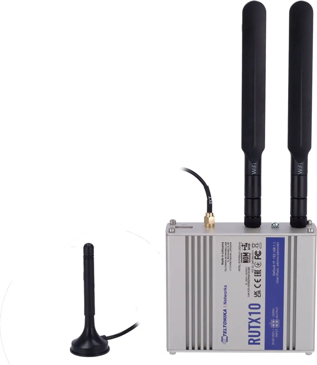 Teltonika RUTX10 WiFi-router 867 MBit/s - Grijs