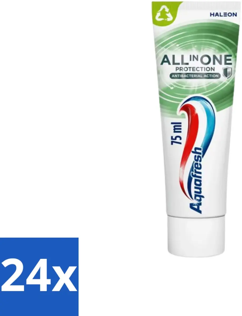 Aquafresh All In One Protection Antibacterial Tandpasta 75ml - 24 Stuks