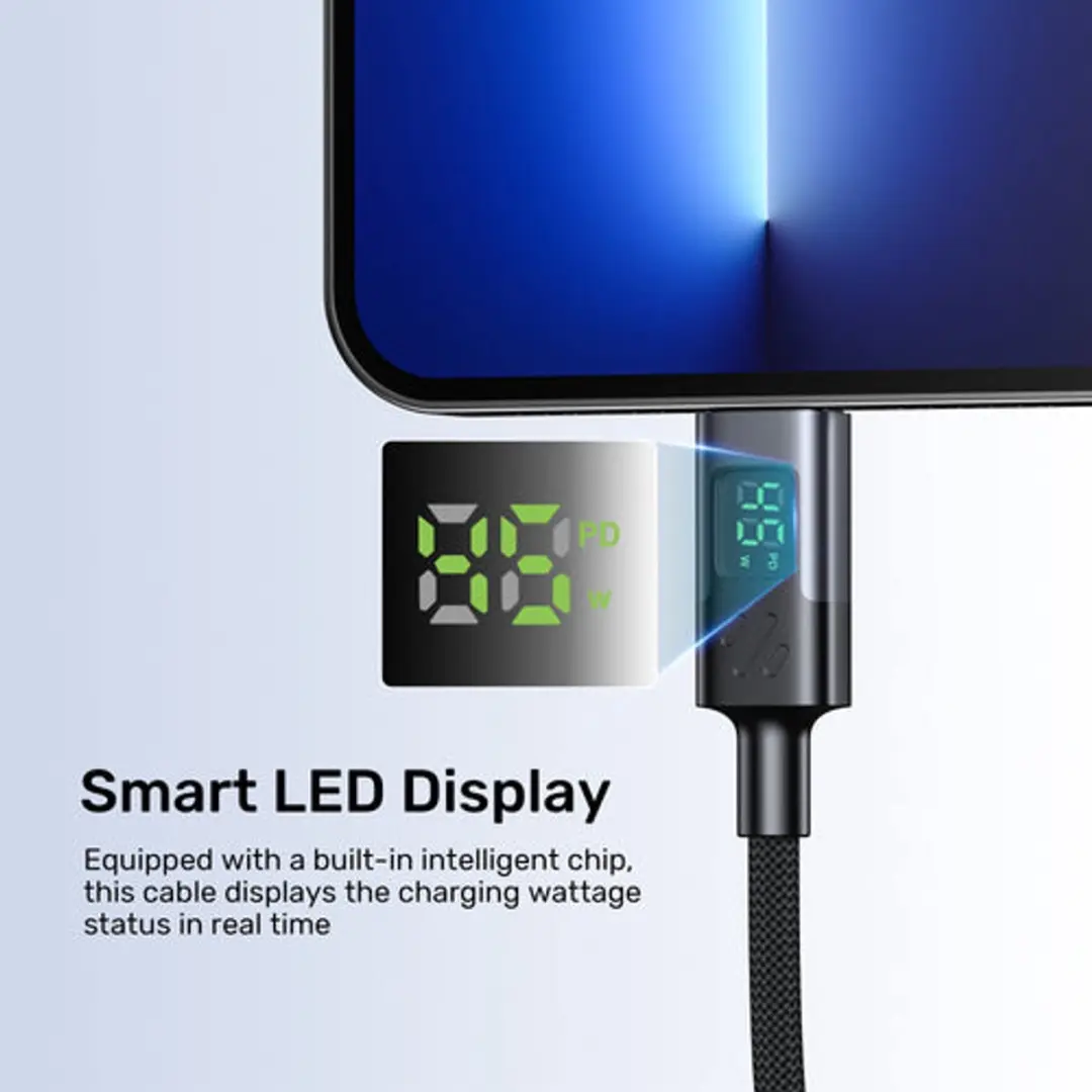 Unitek USB-C Kabel PD 60W Display 2m - Zwart