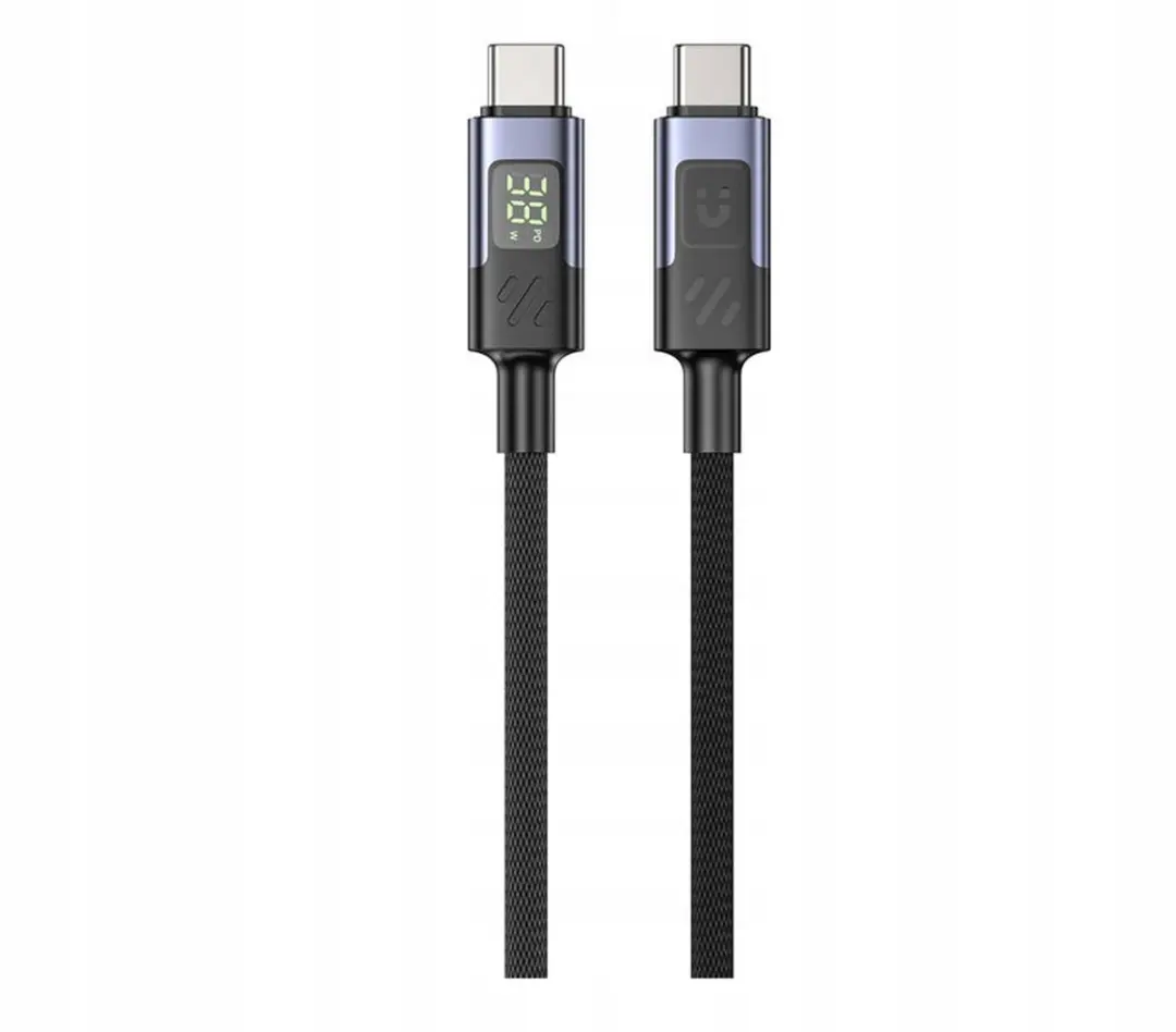 Unitek USB-C Kabel PD 60W Display 2m - Zwart
