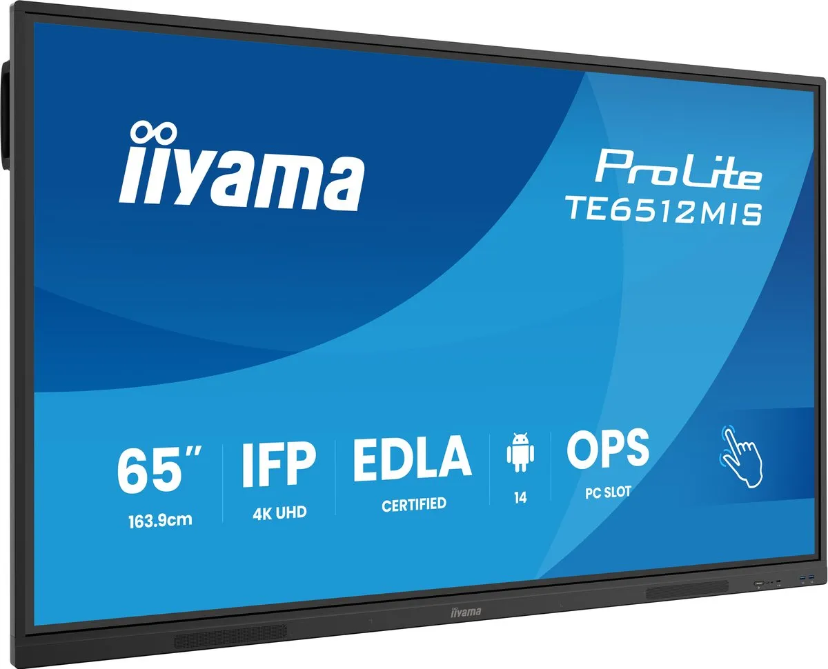 iiyama TE6512MIS-B4AG Touchscreen Beeldkrant 65" 4K Android - Zwart - afbeelding 6 van 6
