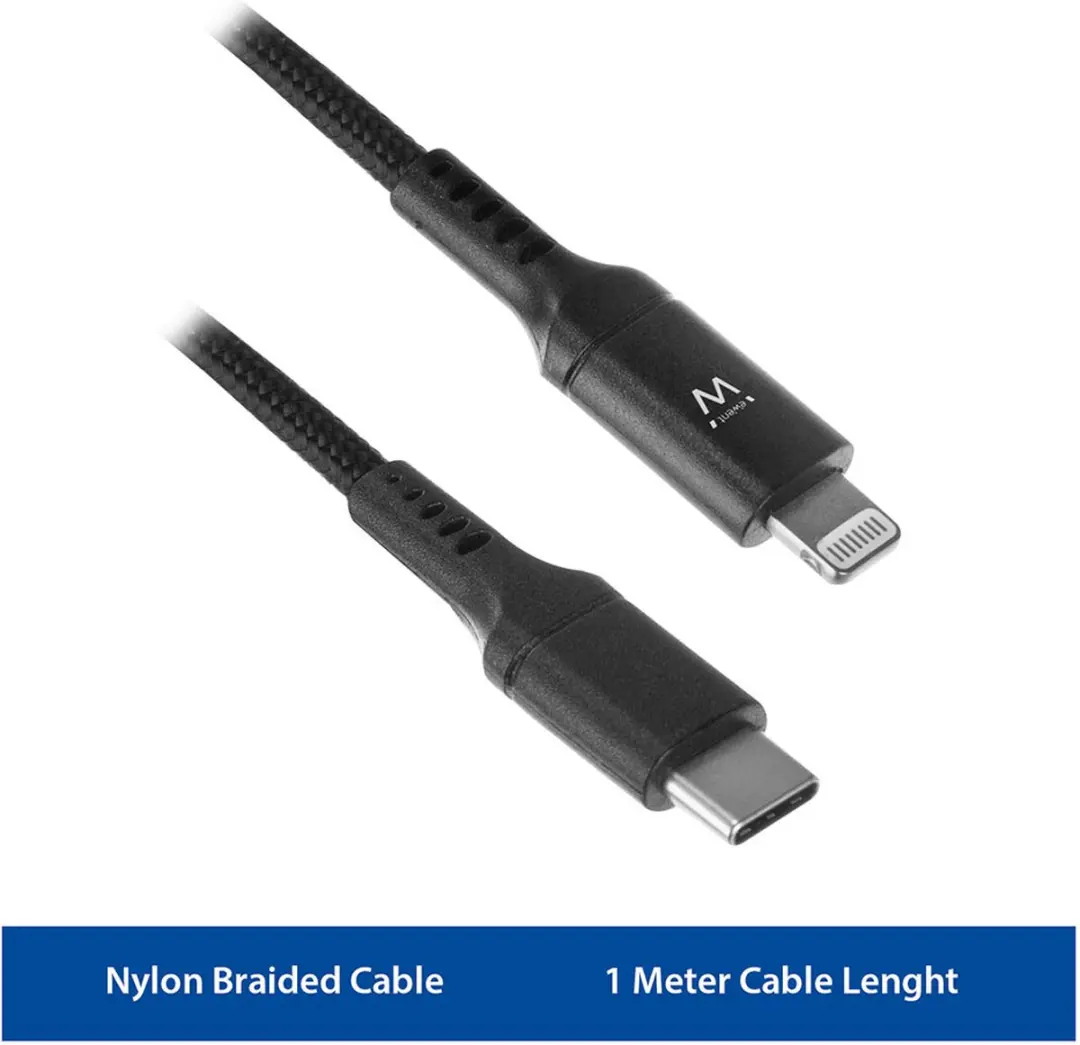 Eminent EW1378 Lightning-kabel - Zwart