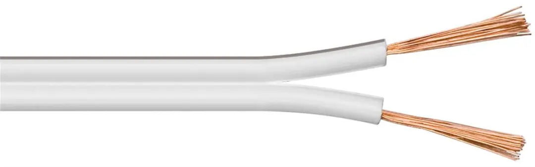 Goobay CCA Luidsprekerkabel 2x1,5mm² - Wit - 10m