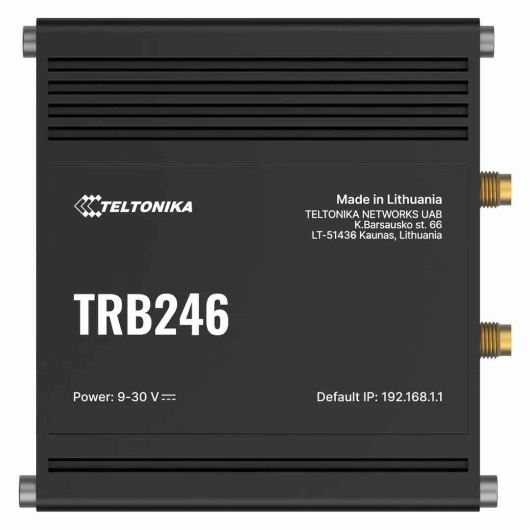 Teltonika TRB246 Gateway - 1 Gigabit LAN - RS-232/RS-485 - Zwart